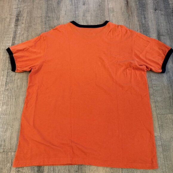 Disney Store Studio Collection Goofy Ringer T-Shirt Cotton Orange Men's XL - Picture 3 of 4